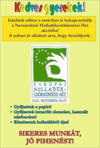 EURÓPAI HULLADÉKCSÖKKENTÉSI HÉT