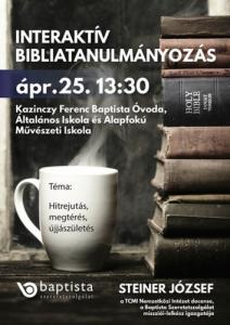 Interaktív bibliatanulmányozás Nyírbogdányban