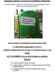 Nemzetközi Hulladékcsökkentési Hét