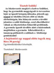 Tájékoztató