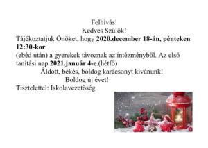 Felhívás!