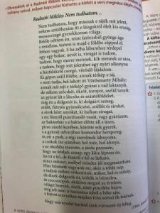 61. irodalom óra,8.osztály,Radnóti Miklós élete,Nem tudhatom című vers elemzése Tanár: Bernadett Gadzsa